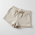womens cream cotton shorts