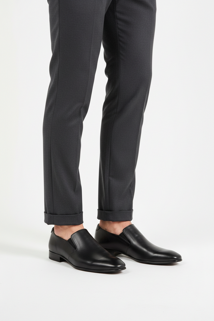balck slip on shoes