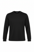 mens long sleeve black top