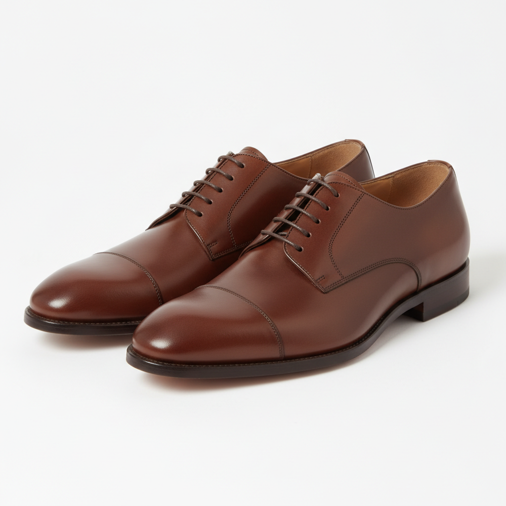 brown shoes