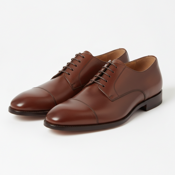 brown shoes